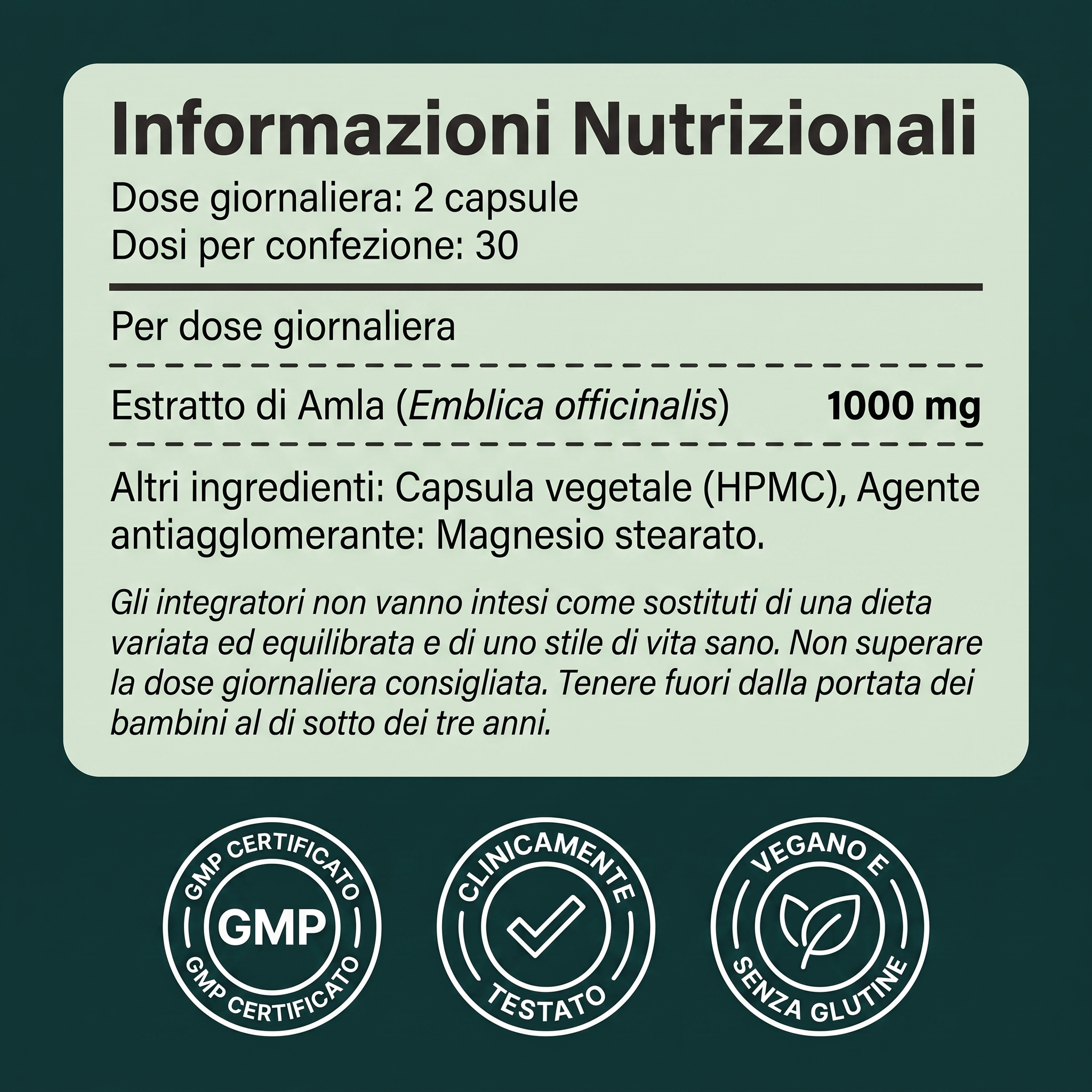 Amla - Antiossidante Naturale 1,000mg
